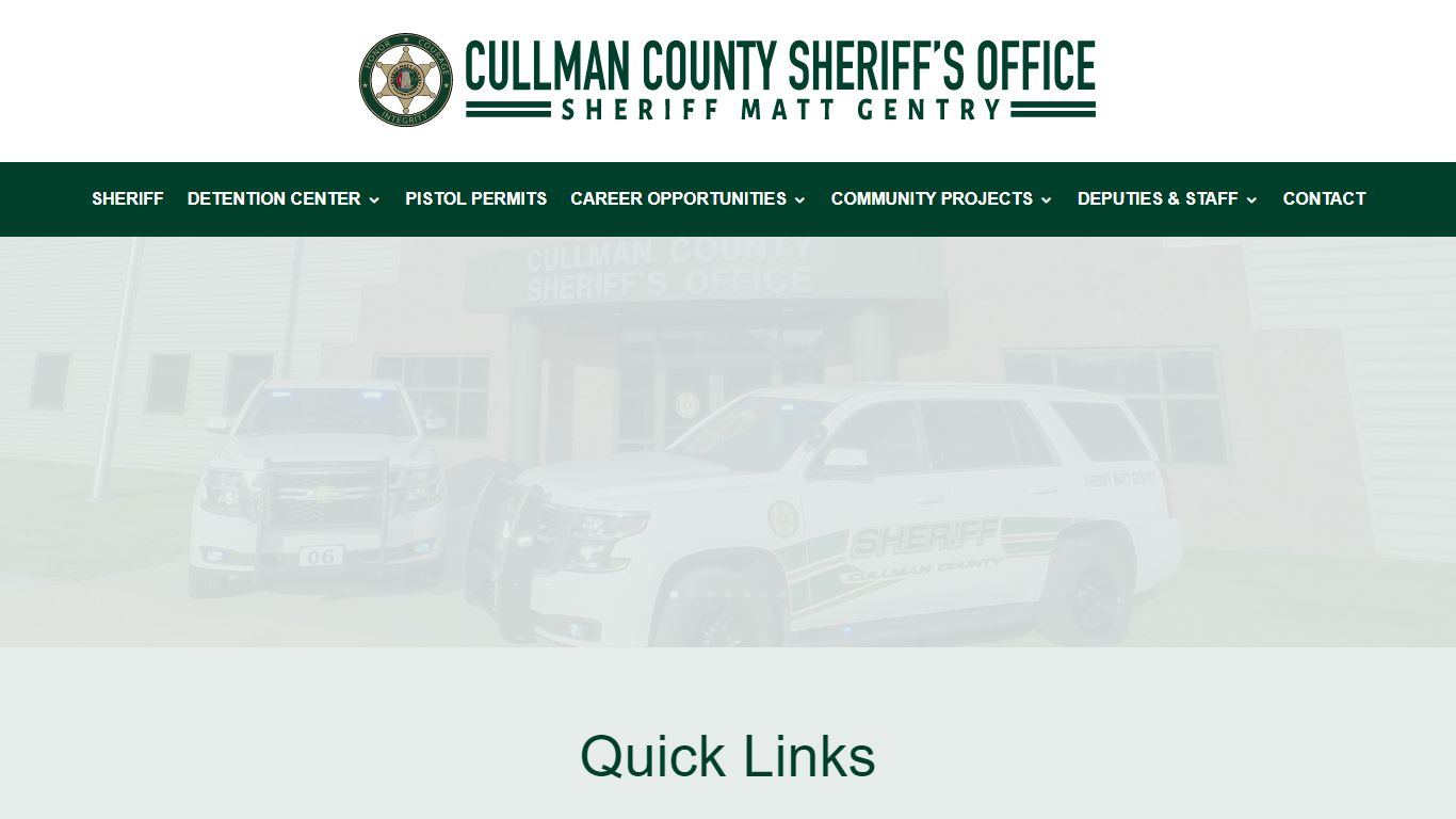Cullman County Sheriff's Office | Sheriff Matt Gentry