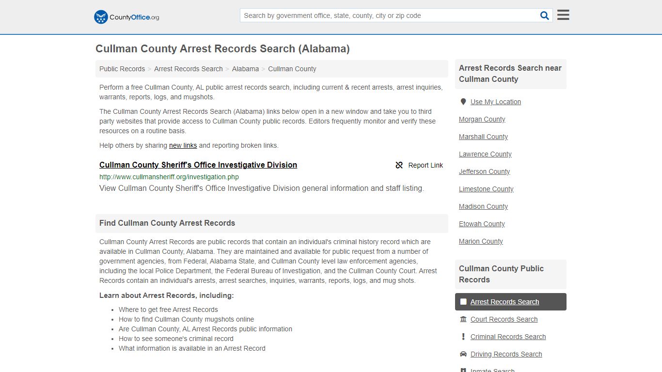 Arrest Records Search - Cullman County, AL (Arrests ...