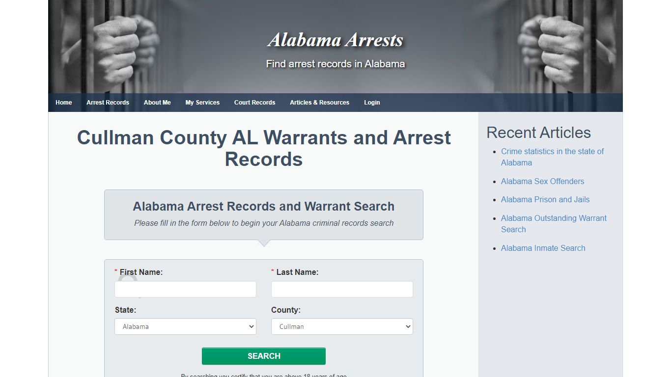 Cullman County AL Warrants and Arrest Records - Alabama ...