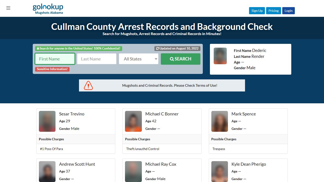 Cullman County Mugshots, Cullman County Arrest Records